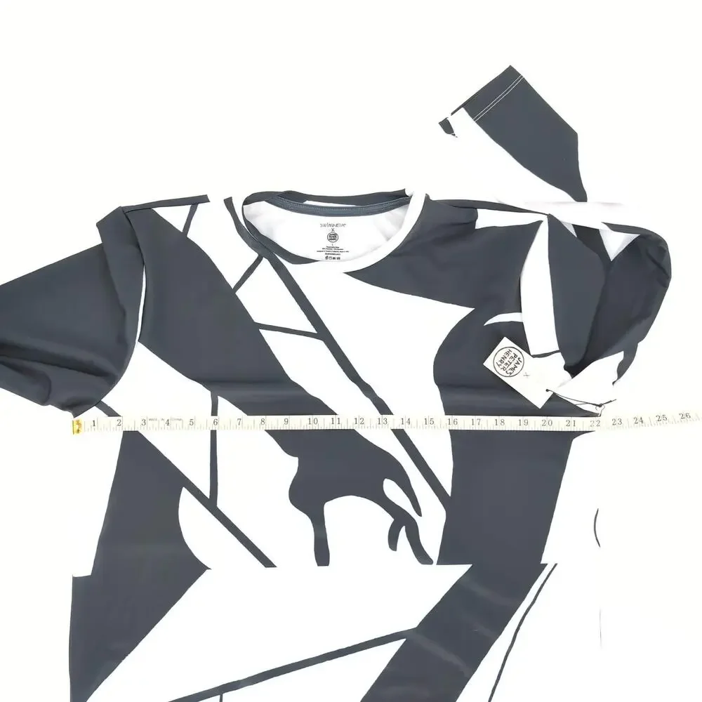 Swiminista x James Peter Henry Good Vibes Rashguard La Peer Black & White L NWT